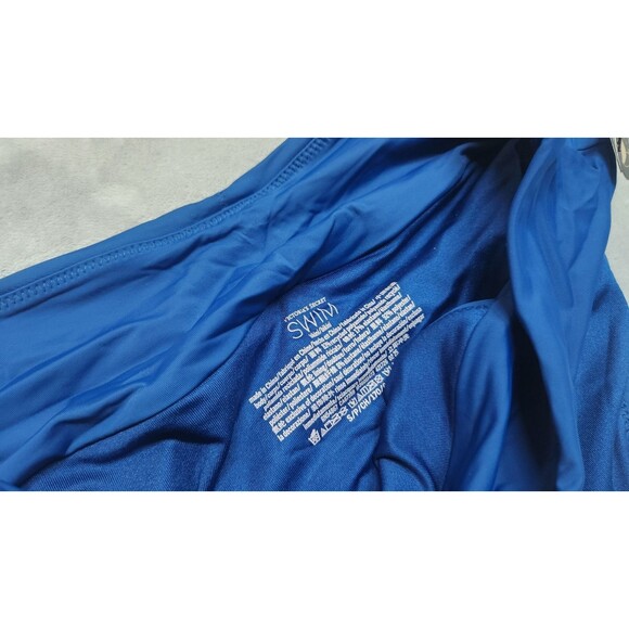 Victoria Secret Essential Ruched Blue Cheeky Bikini Top and Bottom Set NWT - Picture 7 of 9